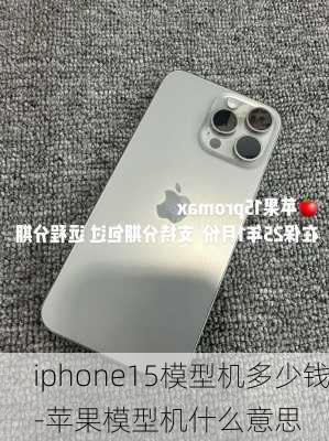 iphone15模型机多少钱-苹果模型机什么意思