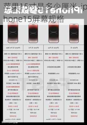 苹果15寸是多少厘米-iphone15屏幕规格