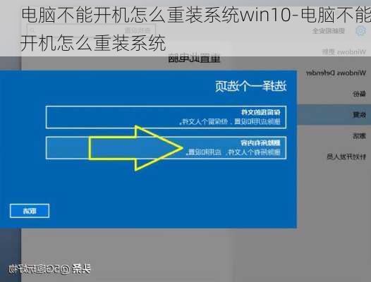 电脑不能开机怎么重装系统win10-电脑不能开机怎么重装系统