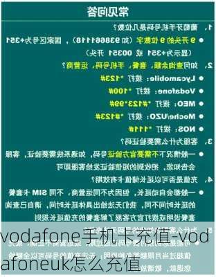 vodafone手机卡充值-vodafoneuk怎么充值