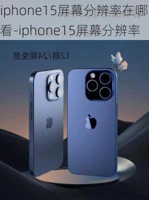 iphone15屏幕分辨率在哪看-iphone15屏幕分辨率