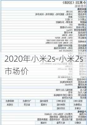 2020年小米2s-小米2s市场价