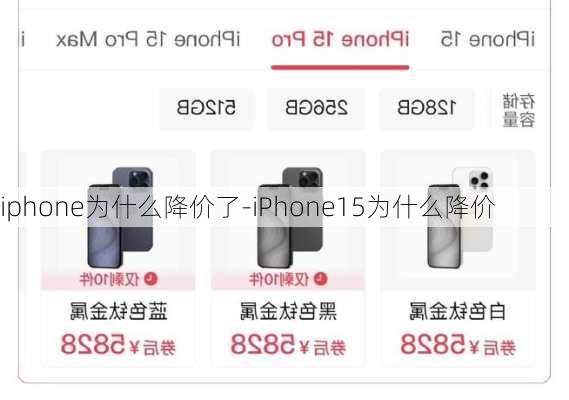 iphone为什么降价了-iPhone15为什么降价