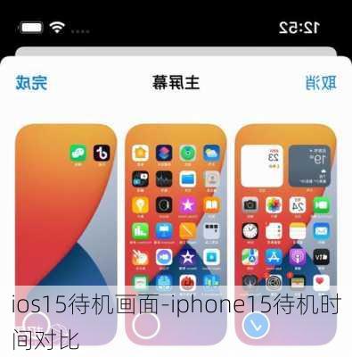 ios15待机画面-iphone15待机时间对比