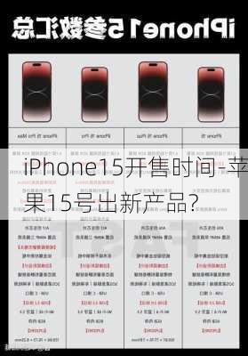 iPhone15开售时间-苹果15号出新产品?