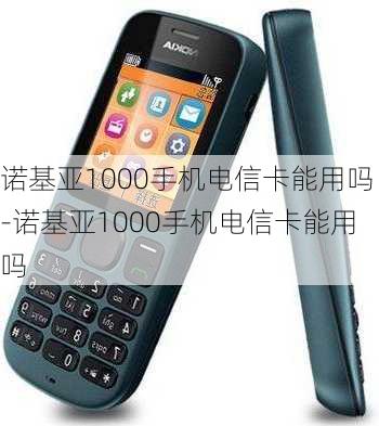 诺基亚1000手机电信卡能用吗-诺基亚1000手机电信卡能用吗