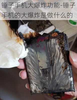 锤子手机大爆炸功能-锤子手机的大爆炸是做什么的