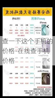 查一下这个手机的价格-在线查手机价格