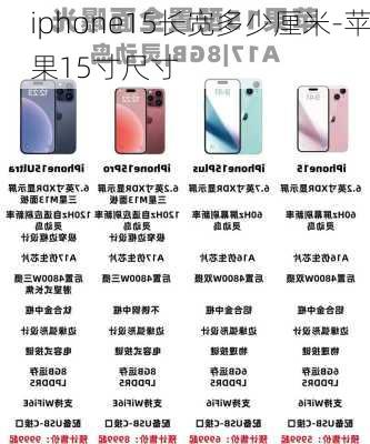 iphone15长宽多少厘米-苹果15寸尺寸