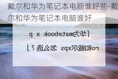 戴尔和华为笔记本电脑谁好些-戴尔和华为笔记本电脑谁好