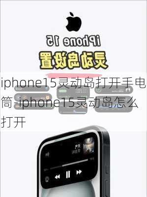 iphone15灵动岛打开手电筒-iphone15灵动岛怎么打开