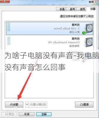 为啥子电脑没有声音-我电脑没有声音怎么回事