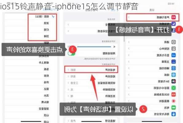 ios15铃声静音-iphone15怎么调节静音