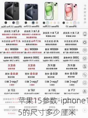 苹果15参数-iphone15的尺寸多少厘米