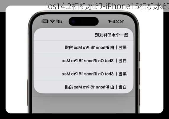 ios14.2相机水印-iPhone15相机水印