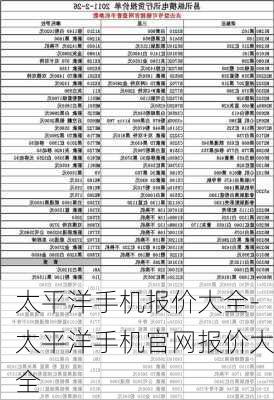 太平洋手机报价大全-太平洋手机官网报价大全