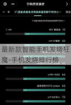 最新款智能手机发烧狂魔-手机发烧排行榜