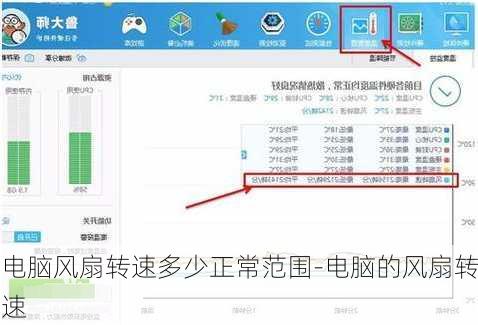 电脑风扇转速多少正常范围-电脑的风扇转速