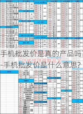 手机批发价是真的产品吗?-手机批发价是什么意思?