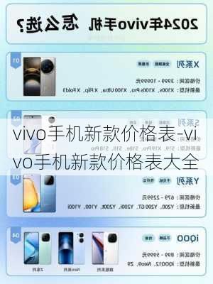 vivo手机新款价格表-vivo手机新款价格表大全