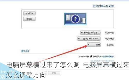 电脑屏幕横过来了怎么调-电脑屏幕横过来怎么调整方向