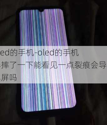 oled的手机-oled的手机屏摔了一下能看见一点裂痕会导致黑屏吗