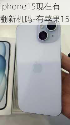 iphone15现在有翻新机吗-有苹果15吗