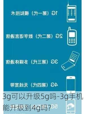 3g可以升级5g吗-3g手机能升级到4g吗?